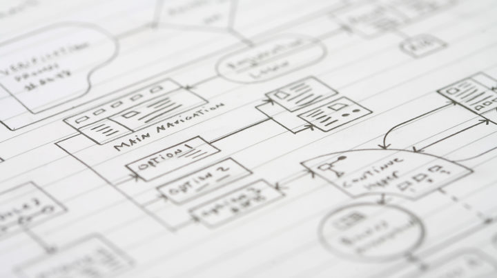 Drawn web diagram