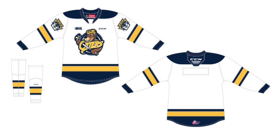 Customize OHL Erie Otters 2021/22 White Hockey Jersey - WanderGears