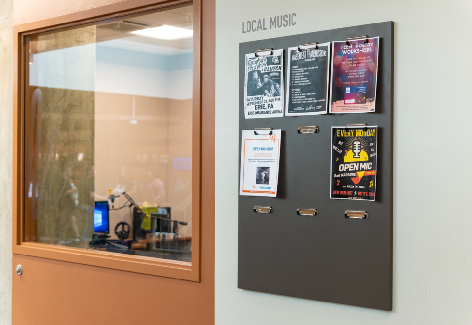 Erie Library Brochure holder