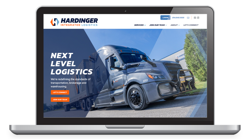 Hardinger Website Laptop