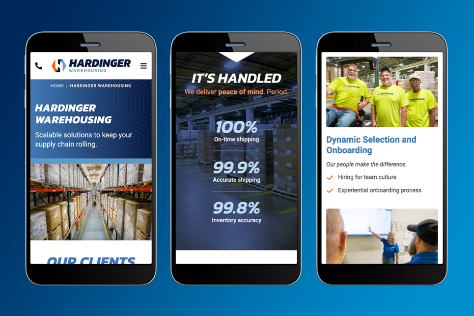 Hardinger Website Mobile