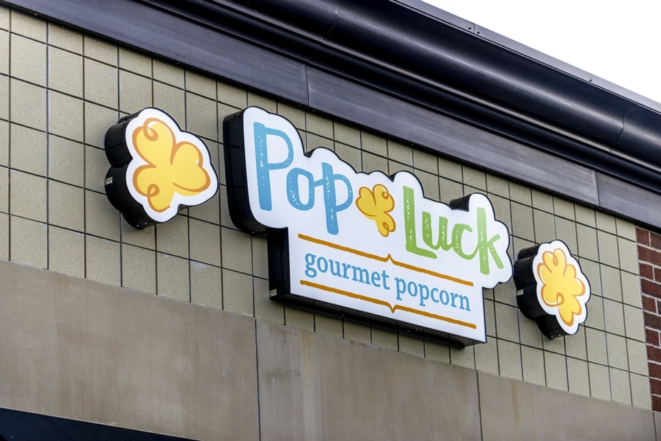 Pop Luck Signage