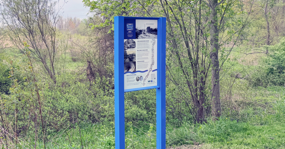 Sign 1 Headwaters Park looking southeast