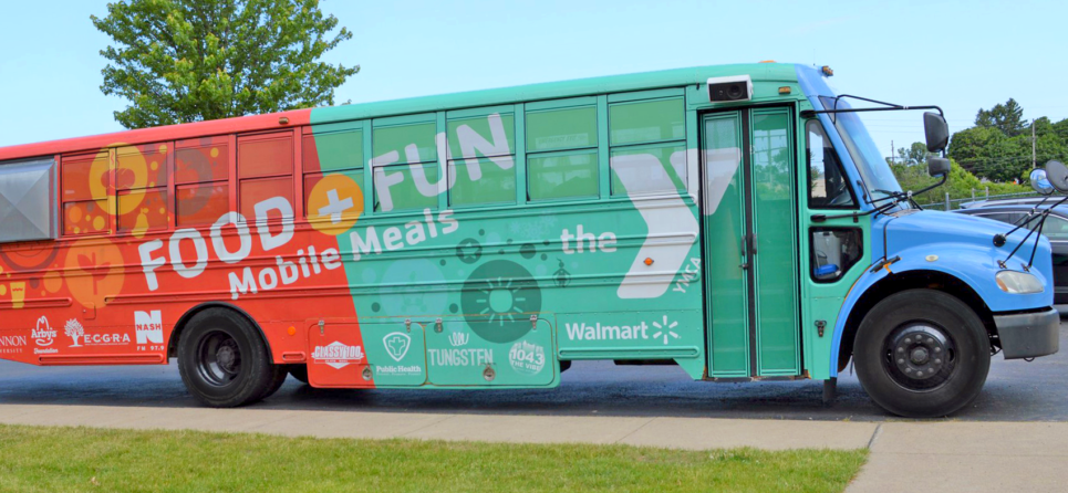 YMCA Food Fun Bus installed