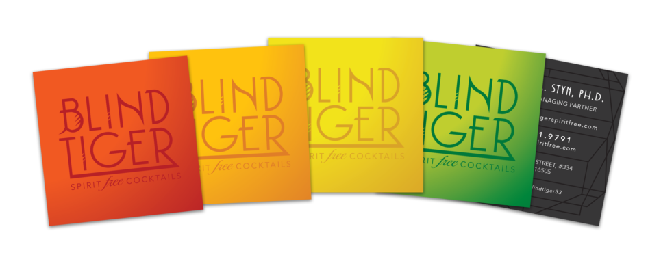 Blind tiger business cards